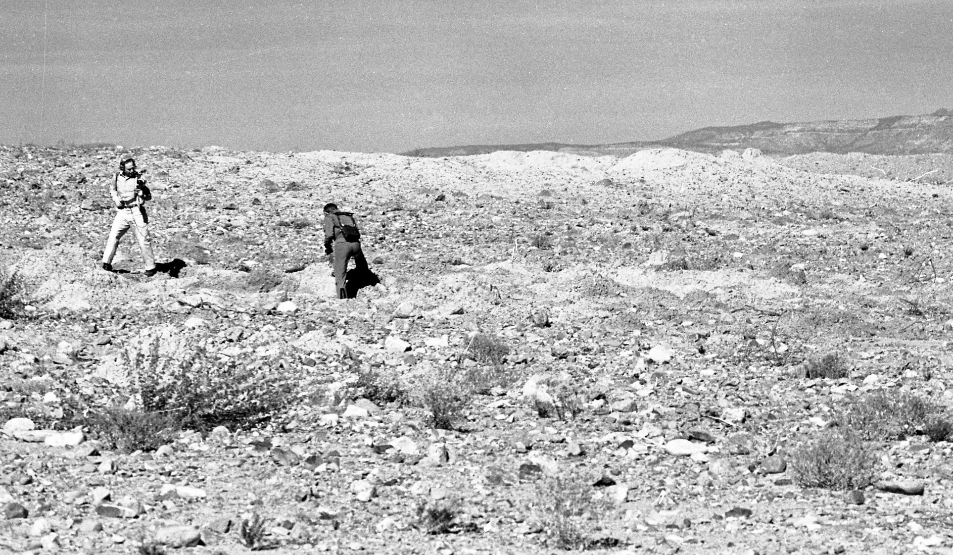 Apollo 14 astronaut training in Arizona